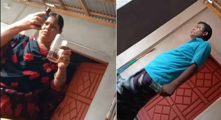 গ্লাসে ফেনসিডিল ঢেলে দেন স্ত্রী, টাকা নেন ইউপি সদস্য!